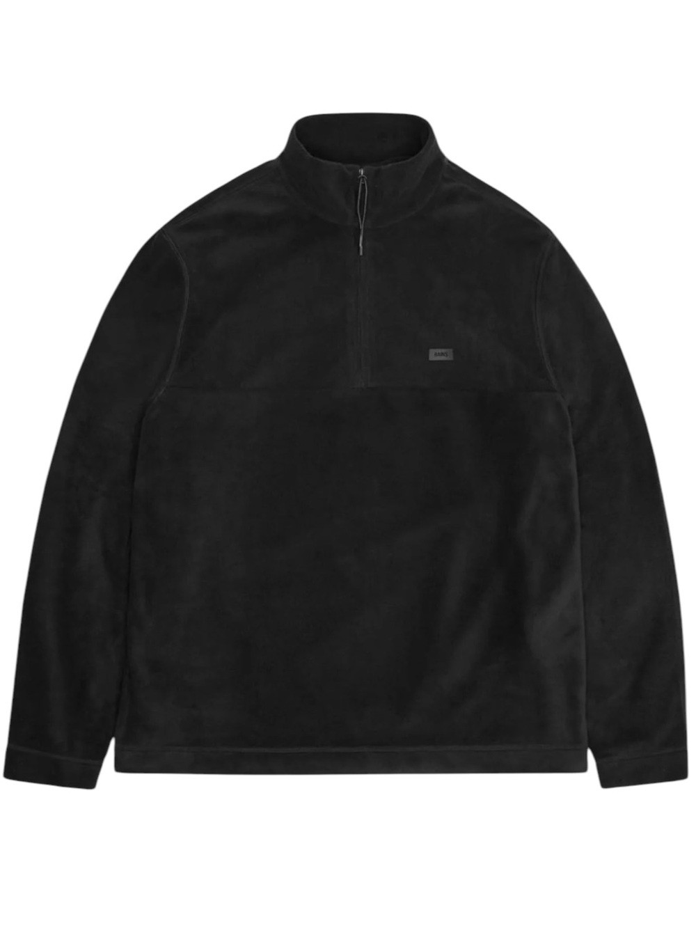 Rains Addis Black Half-Zip Fleece Pullover Unisex Size Small NWT